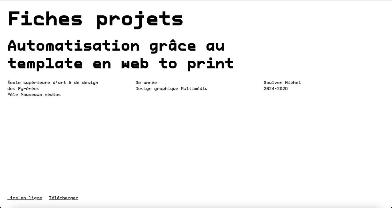 accueil du site
