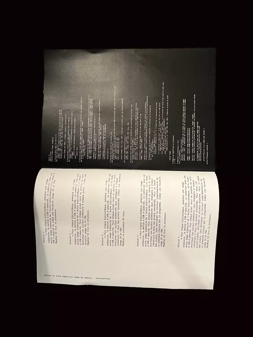 explications de la logique des programmes utilisés